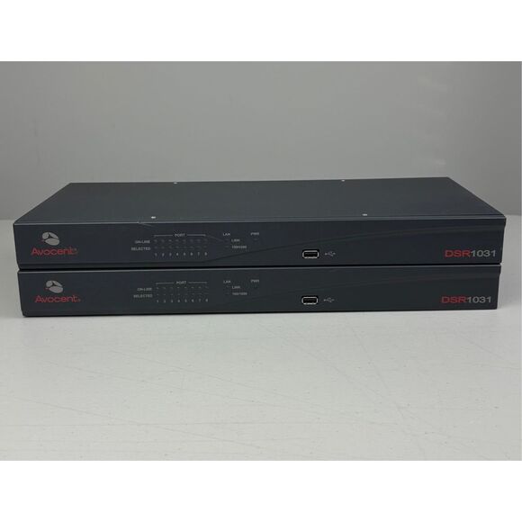Lot of 2 Avocent DSR1031 8 port KVM over IP Switches - Picture 2 of 9
